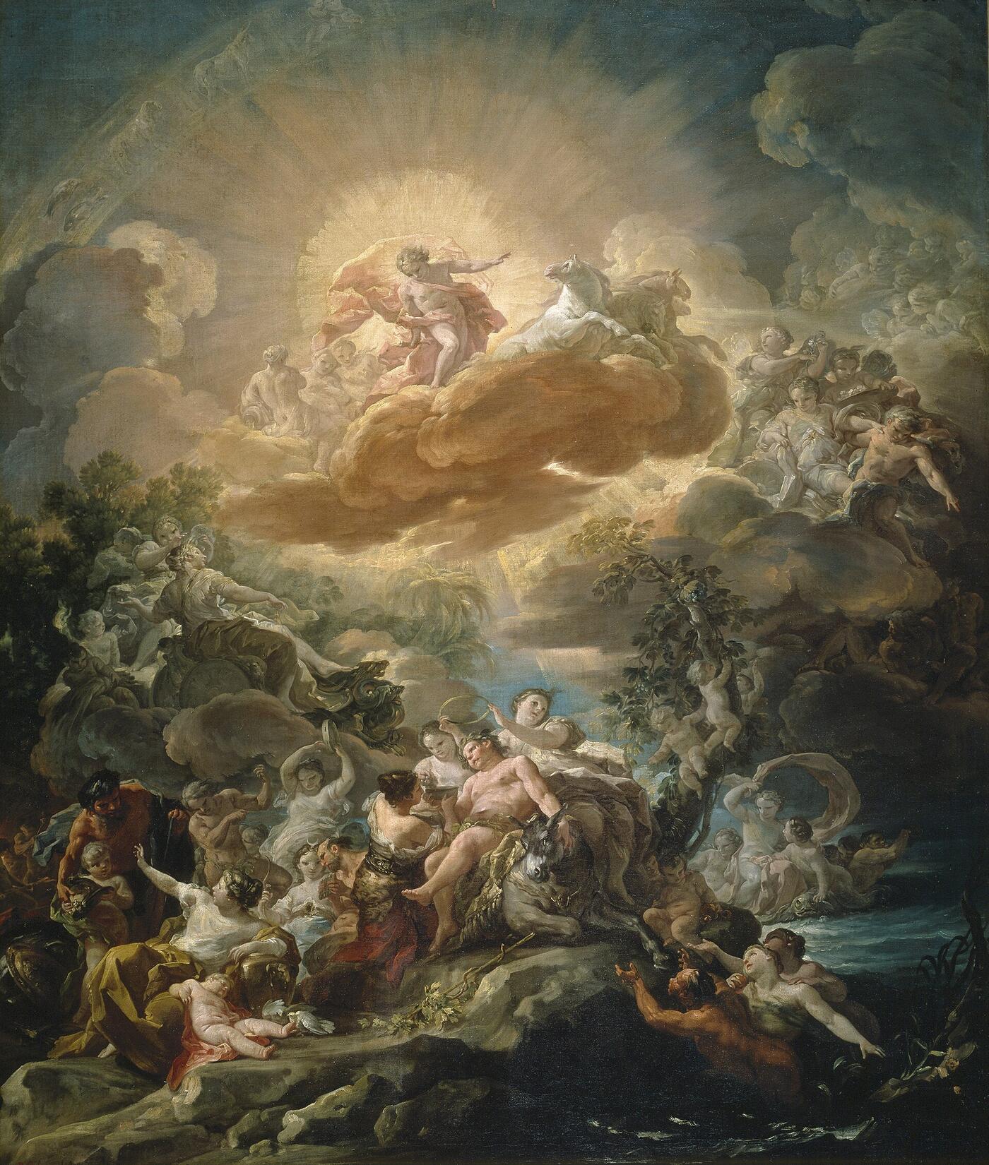 Corrado Giaquinto, The Birth of the Sun and the Triumph of Bacchus, 1761